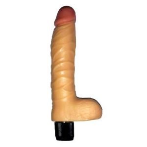 REALISTIC PENIS WITH VIBRATIONS AND REAL FEEL BALLS RSV-074
